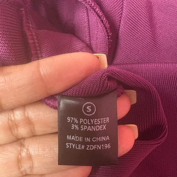 NWT Fashion Nova Purple Jumpsuit with Wide-Leg Palazzo Pants - Picture 8 of 8